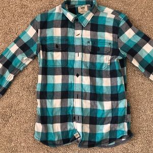 Vans skater flannel button down shirt